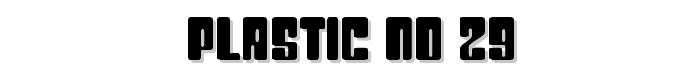 Plastic No.29 font